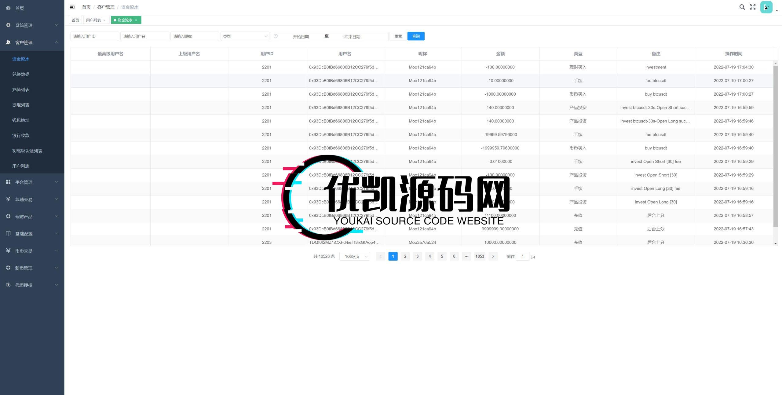 【全开源海外多语言区块交易所源码】多语言交易所/期权币币交易/质押挖矿/新币申购/区块链交易所-优凯源码网-免费PHP网站源码模板,插件代码开源分享平台!