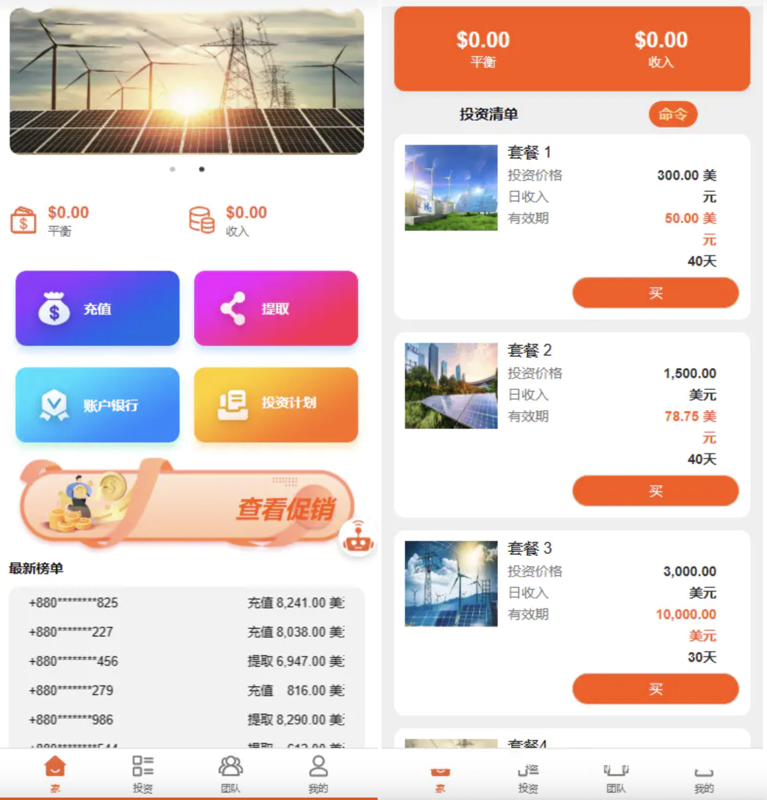 英文版 海外投资理财源码/投资分销源码-优凯源码网-免费PHP网站源码模板,插件代码开源分享平台!