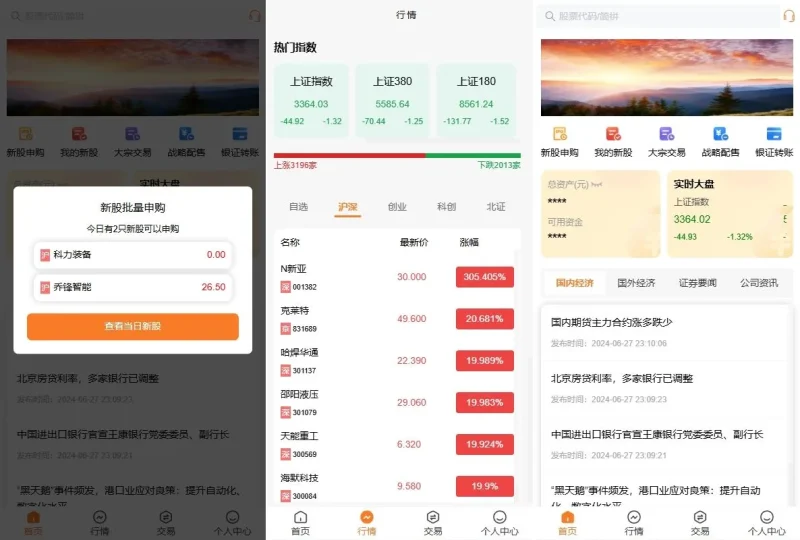 A股股票交易系统/新股申购/证券交易/前端VUE后端fastadmin-优凯源码网-免费PHP网站源码模板,插件代码开源分享平台!