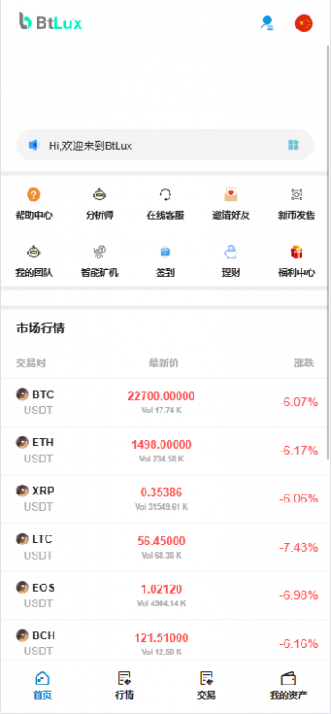 Btlux交易所/币币秒合约/锁仓质押/IEO认购/完整机器人/前端vue后端PHP-优凯源码网-免费PHP网站源码模板,插件代码开源分享平台!