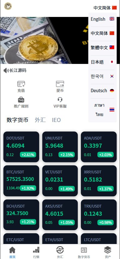 多语言交易所系统#虚拟币外汇#交易所源码#期权合约交易-优凯源码网-免费PHP网站源码模板,插件代码开源分享平台!
