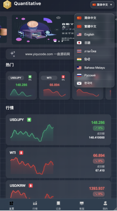 九国语言微交易所源码/PHP微交易源码/交易所源码/ 全开源 后端PHP 前端uniapp-优凯源码网-免费PHP网站源码模板,插件代码开源分享平台!