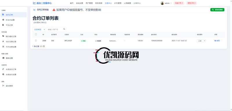 【首发】2025多语言交易所秒合约交易+质押矿机+新币认购+17国语言+永续合约+独立钱包地址后台-优凯源码网-免费PHP网站源码模板,插件代码开源分享平台!