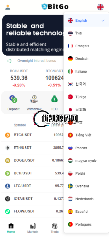 图片[8]-【首发】2025多语言交易所秒合约交易+质押矿机+新币认购+17国语言+永续合约+独立钱包地址后台-优凯源码网-免费PHP网站源码模板,插件代码开源分享平台!